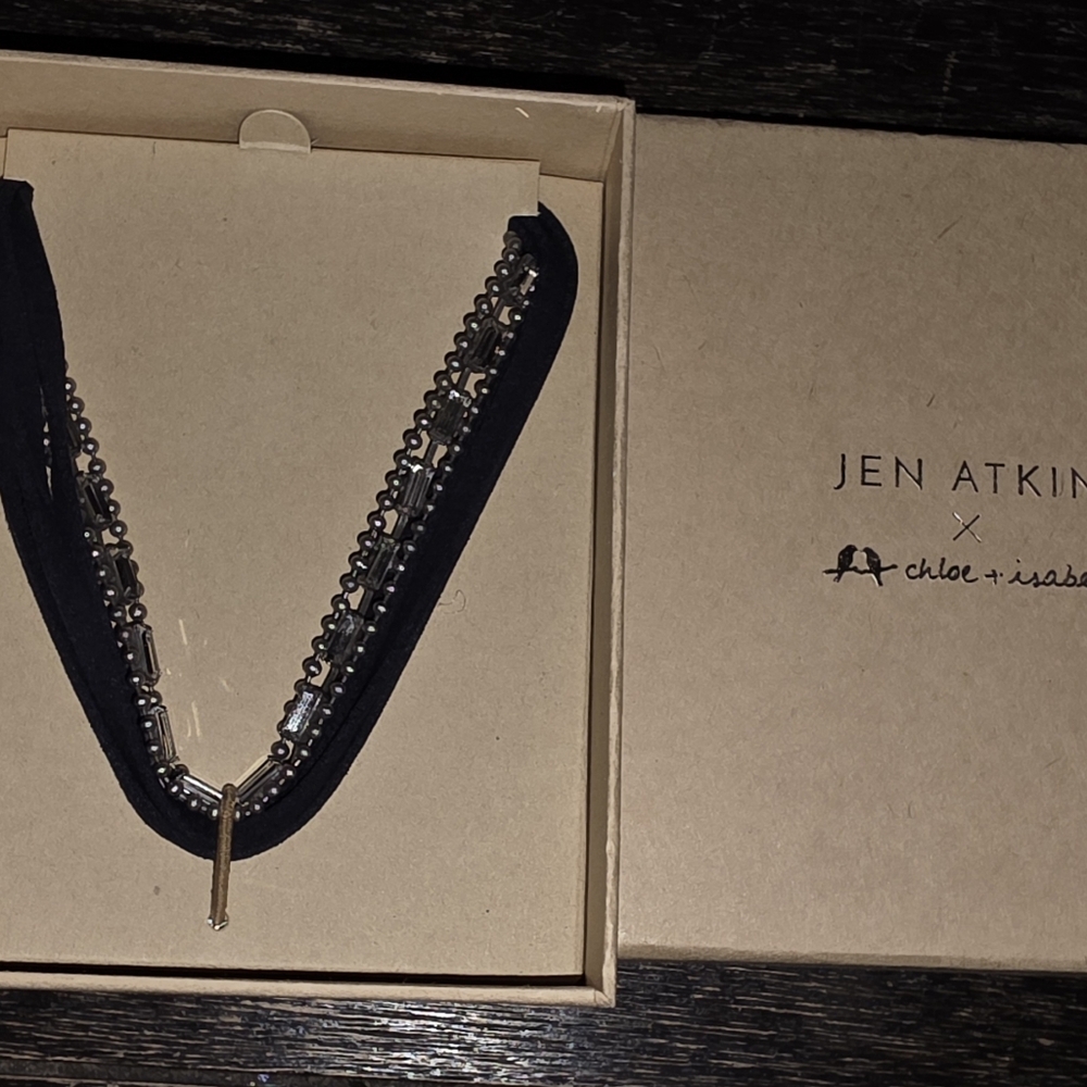 Jen Atkin x Chloe + Isabel Headwrap & Choker New Navy & Bling